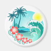 Hawaiianische Insel 3 Magnet (Vorne)