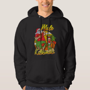 Hawaiianische Insel Mele Kalikimaka Santa Reindeer Hoodie