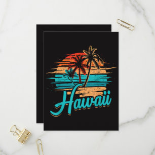 Hawaiianische Insel Tropisches Hawaii Urlaub Einladungspostkarte