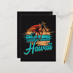 Hawaiianische Insel Tropisches Hawaii Urlaub Feiertagspostkarte