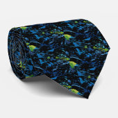 Hawaiianische Inselkette Abstrakter Kunst Krawatte (Gerollt)