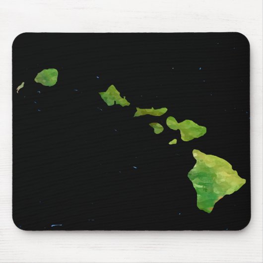 Hawaiianische Inselkette Abstrakter Kunst Mousepad (Vorne)