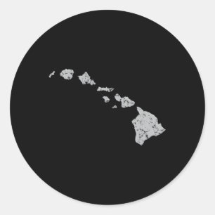 Hawaiianische Inselkette Runder Aufkleber