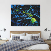 Hawaiianische Inseln Abstrakte Kunst Canvas Print Leinwanddruck (Insitu (Schlafzimmer))