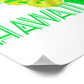 Hawaiianische Inseln Gelber Hibiskus Blume Poster (Ecke)