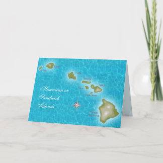 Hawaiianische Inseln Karte