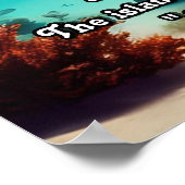 Hawaiianische Inseln Lanai Aloha Poster (Ecke)