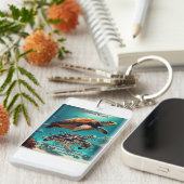 Hawaiianische Inseln Lanai Aloha Schlüsselanhänger (Vorderseite rechts)