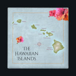 Hawaiianische Inseln Magnet<br><div class="desc">Weitere Artikel mit diesem Design: www.zazzle.com/aura2000/hawaiian islands</div>