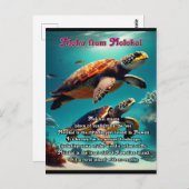 Hawaiianische Inseln Molokai Aloha Postkarte (Vorne/Hinten)