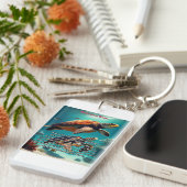 Hawaiianische Inseln Oahu Aloha Schlüsselanhänger (Vorderseite rechts)