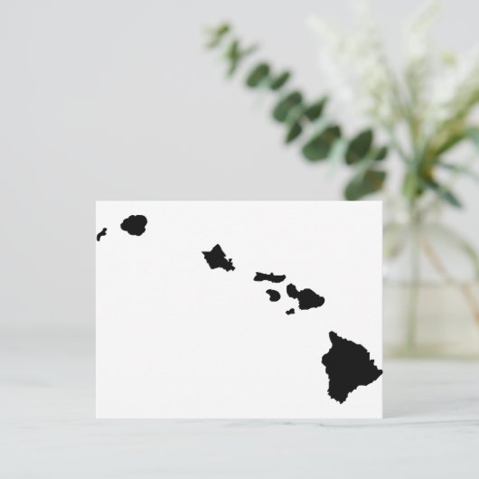 Hawaiianische Inseln Postkarte (Stehend Vorderseite)