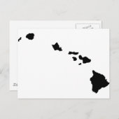Hawaiianische Inseln Postkarte (Vorne/Hinten)