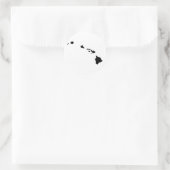 Hawaiianische Inseln Runder Aufkleber (Tasche)