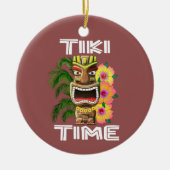 Hawaiianische Inseln Tiki Statue Keramik Ornament (Vorne)