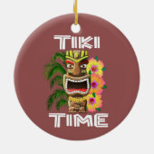 Hawaiianische Inseln Tiki Statue Keramik Ornament (Hinten)