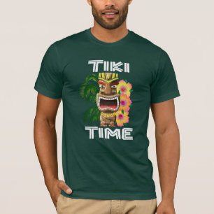 Hawaiianische Inseln Tiki Statue T-Shirt