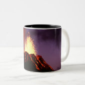 Hawaiianische Inseln Vulkan Zweifarbige Tasse (VorderseiteRechts)