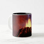 Hawaiianische Inseln Vulkan Zweifarbige Tasse (Vorderseite Links)