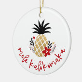 Hawaiianische Keramik Weihnachtsschmuck (Links)