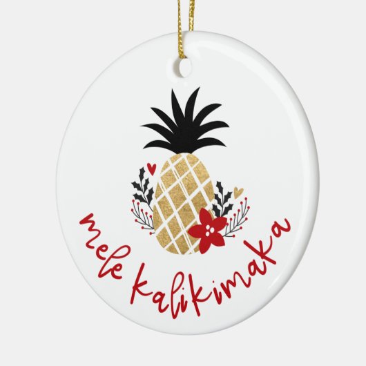 Hawaiianische Keramik Weihnachtsschmuck (Links)