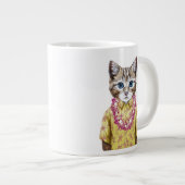 Hawaiianische Kitty Jumbo-Tasse (Vorderseite Rechts)