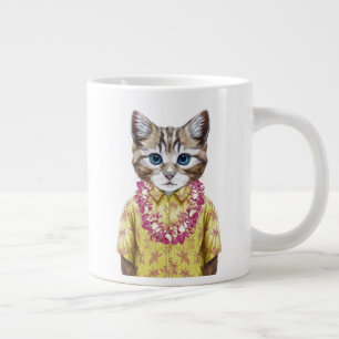 Hawaiianische Kitty Jumbo-Tasse