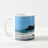 Hawaiianische Küsteninsel tropisches Paradies Kaffeetasse (Links)