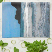 Hawaiianische Küsteninsel tropisches Paradies Küchentuch (Gefaltet)