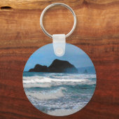 Hawaiianische Küsteninsel tropisches Paradies Schlüsselanhänger (Vorderseite)