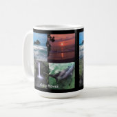 Hawaiianische Landschaft Vier Foto Aloha Hawaii Kaffeetasse (Vorderseite Links)