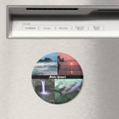 Hawaiianische Landschaft Vier Foto Aloha Hawaii Magnet (In Situ (Geschirrspüler))