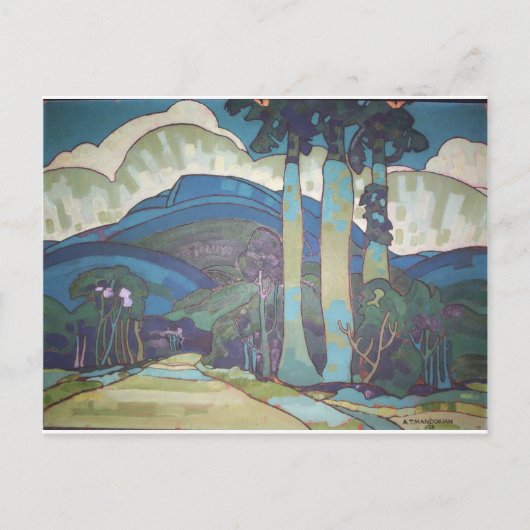 Hawaiianische Landschaft von Arman Manookian, 1928 Postkarte (Vorderseite)