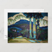 Hawaiianische Landschaftsmalerei Postkarte (Vorne/Hinten)