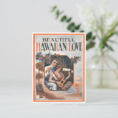 Hawaiianische Liebe Postkarte (Stehend Vorderseite)