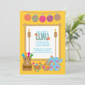 Hawaiianische Luau-Party Einladungen (Stehend Vorderseite)