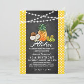 Hawaiianische Luau-Party Einladungen (Stehend Vorderseite)