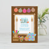 Hawaiianische Luau-Party Einladungen (Stehend Vorderseite)