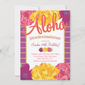 Hawaiianische Luau-Party Einladungen (Vorderseite)