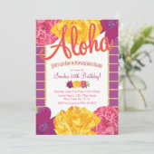 Hawaiianische Luau-Party Einladungen (Stehend Vorderseite)