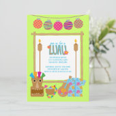 Hawaiianische Luau-Party Einladungen (Stehend Vorderseite)