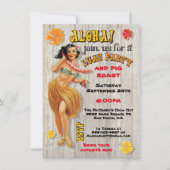 Hawaiianische Luau-Party Einladungen (Vorderseite)