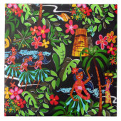 Hawaiianische Mädchen Fliese (Vorderseite)