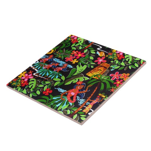 Hawaiianische Mädchen Fliese (Seite)