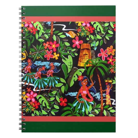 Hawaiianische Mädchen Notizblock (Vorderseite)