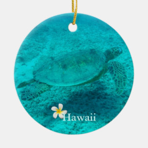 Hawaiianische Meeresschildkröte Keramikornament