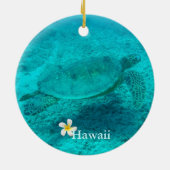 Hawaiianische Meeresschildkröte Keramikornament (Hinten)