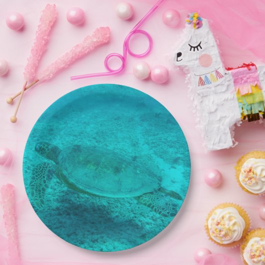 Hawaiianische Meeresschildkröte Pappteller (Party)