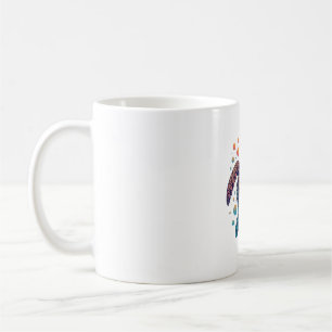 Hawaiianische Meeresschildkröte Tie-Dye Hawaii Url Kaffeetasse