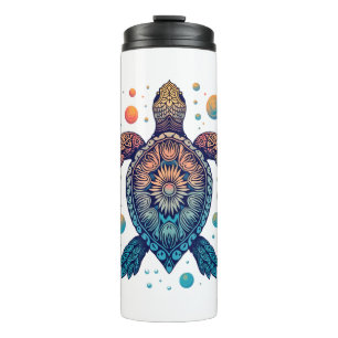 Hawaiianische Meeresschildkröte Tie-Dye Hawaii Url Thermosbecher